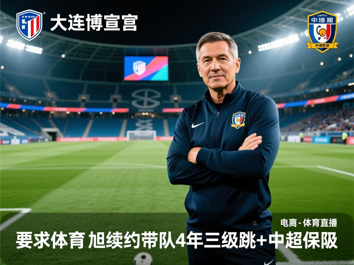 大连英博官宣与主帅李国旭续约带队4年三级跳+中超保级  第2张